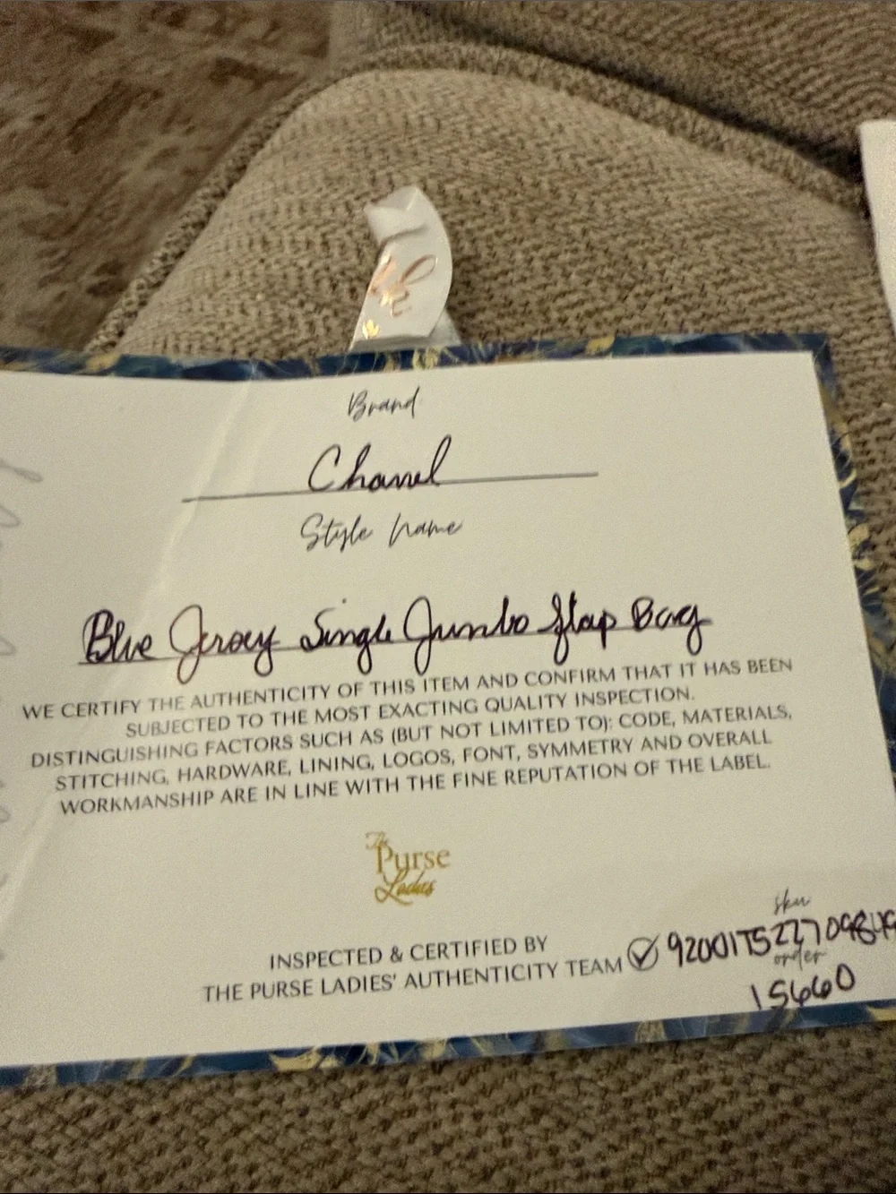 Chanel blue jersey single jumbo flap bag